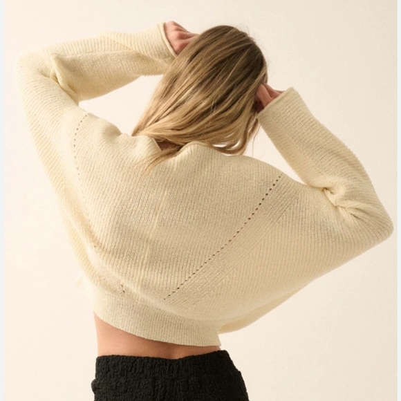 🩷NWT Vici Promesa Cable Knit Sweater - Picture 3 of 3